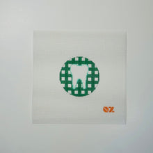 Load image into Gallery viewer, Gingham or Stripe Tooth Needlepoint Ornament