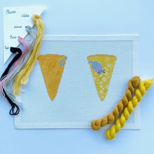 Load image into Gallery viewer, Cheese Scissor Case Needlepoint Canvas