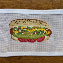 Load image into Gallery viewer, Chicago Hot Dog Needlepoint Canvas