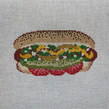 Load image into Gallery viewer, Chicago Hot Dog Needlepoint Canvas