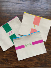 Load image into Gallery viewer, Hand Painted and Embroidered Canvas Pouches