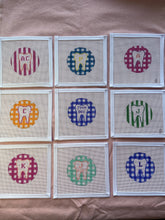 Load image into Gallery viewer, Gingham or Stripe Tooth Needlepoint Ornament