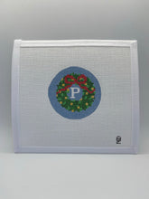 Load image into Gallery viewer, Custom Christmas Wreath Needlepoint Canvas