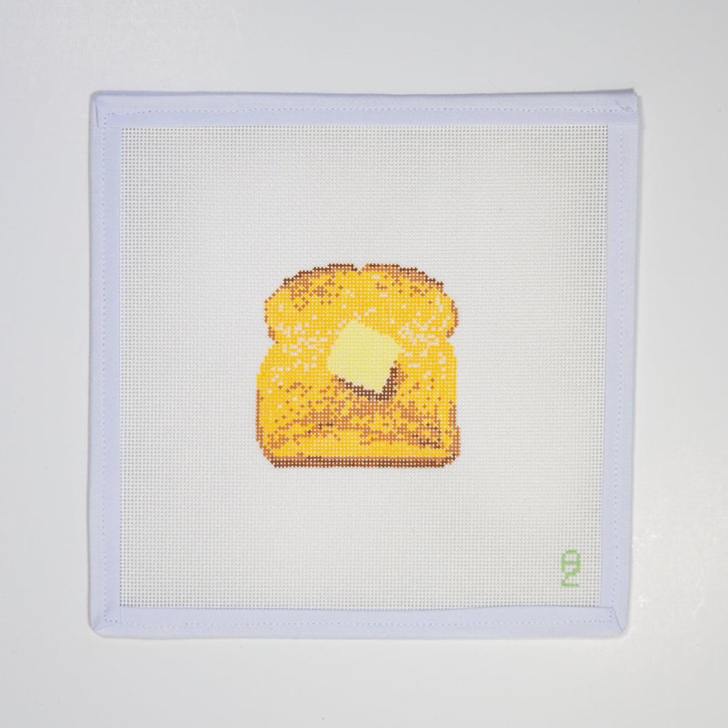 Buttered Toast Needlepoint Canvas
