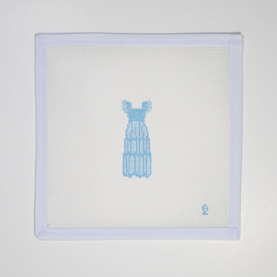 Blue Sleep Dress Needlepoint Canvas