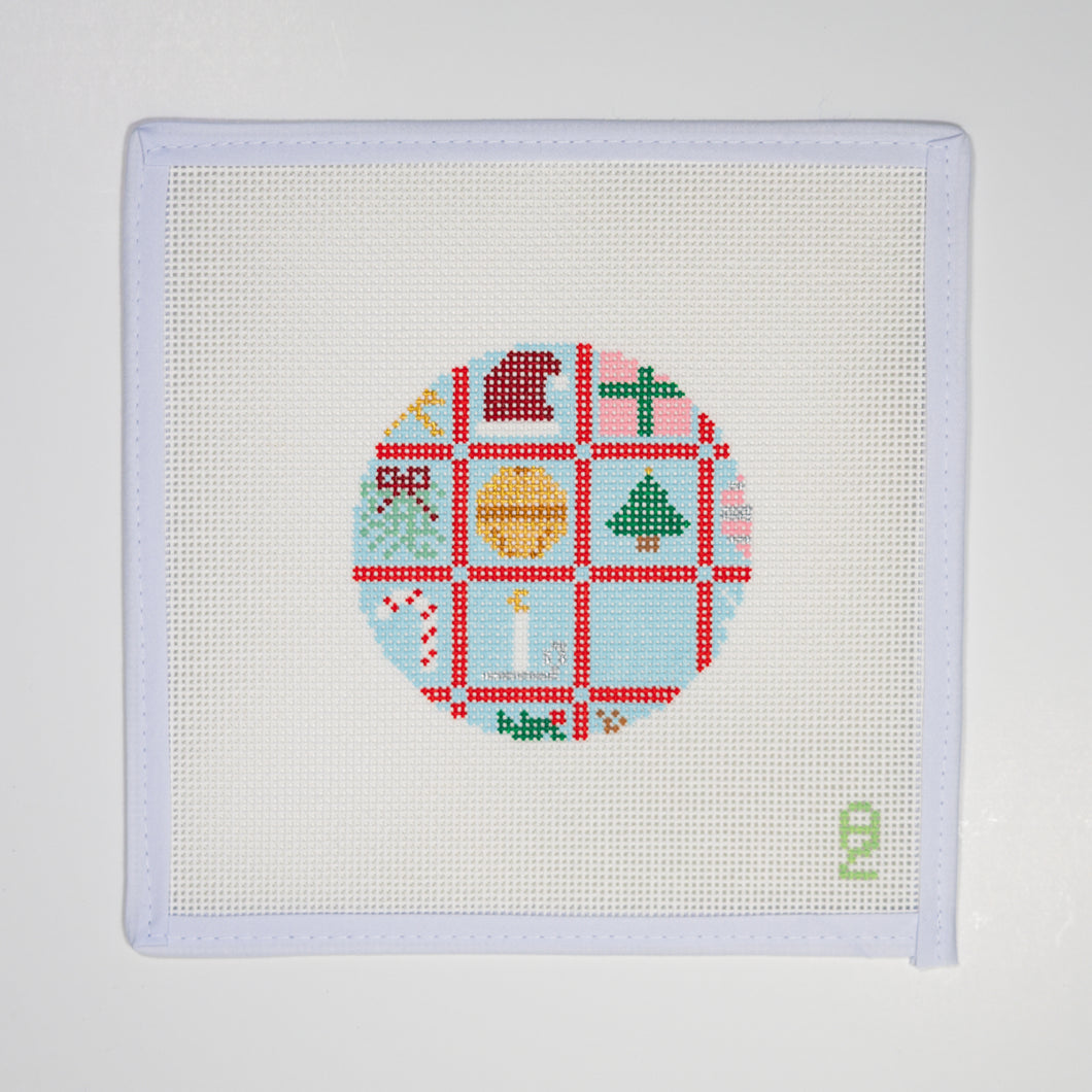 Christmas Square Icons Needlepoint Canvas