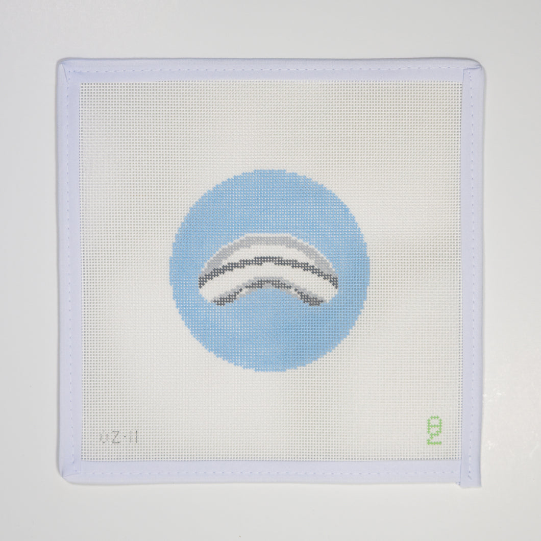 Chicago Mirror Bean Needlepoint Canvas