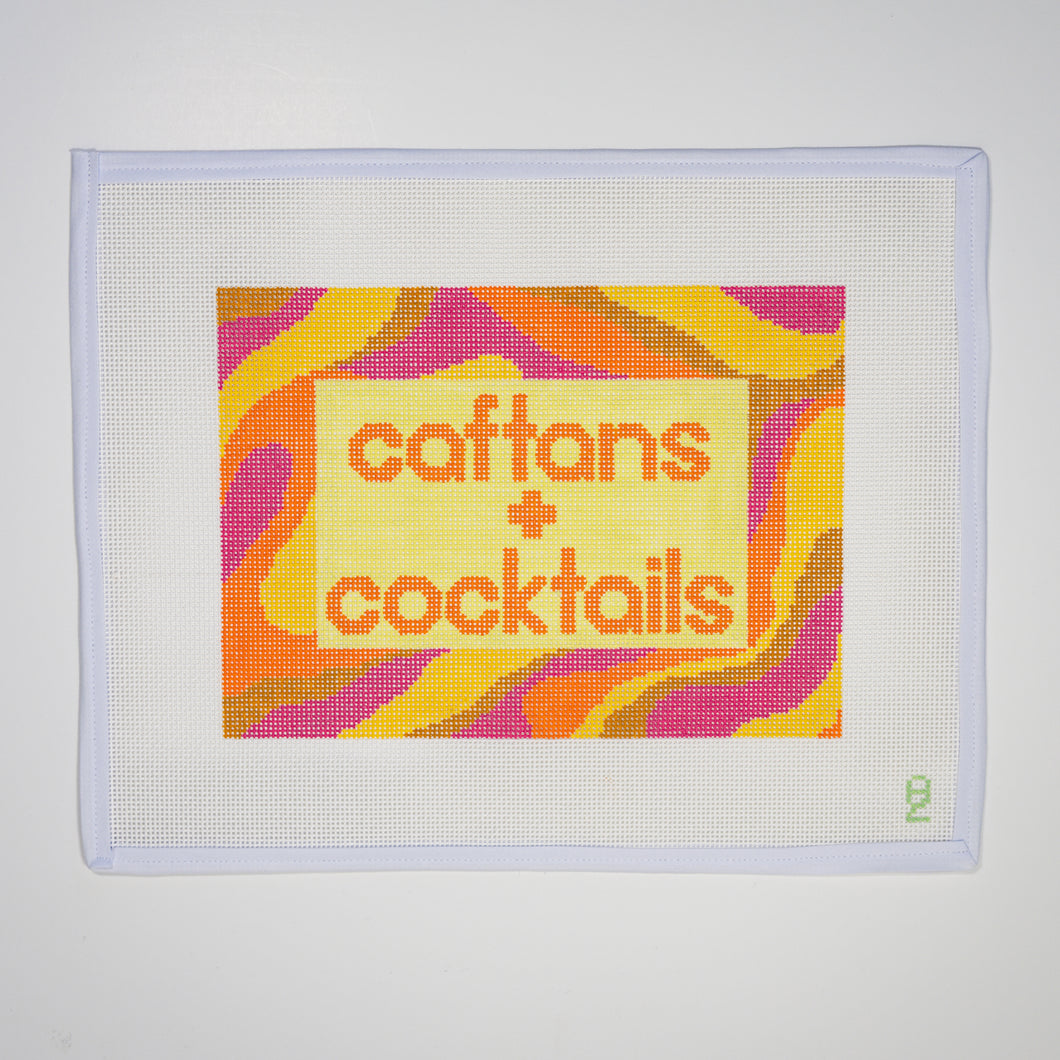 Caftans + Cocktails Needlepoint Canvas