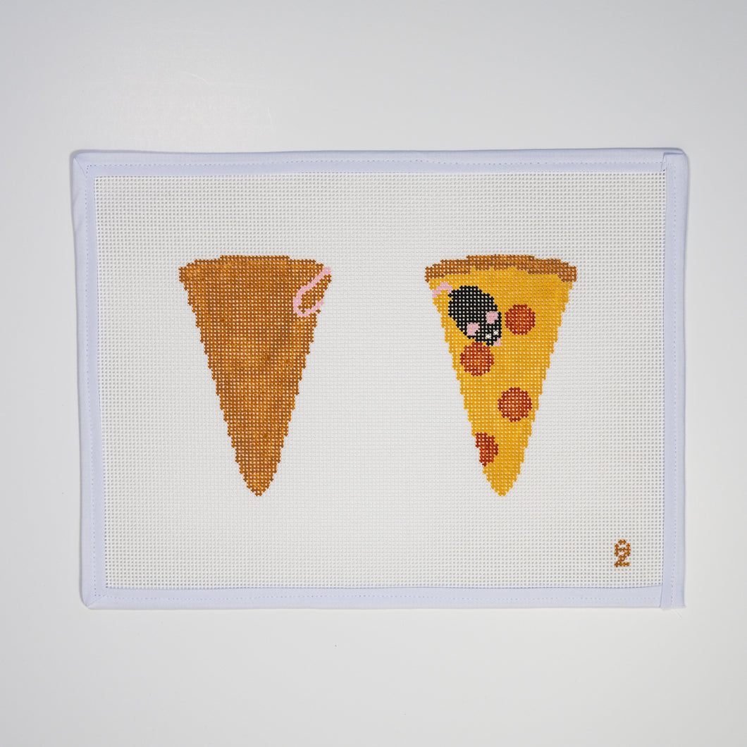 Pizza Rat Scissor Case Needlepoint Canvas