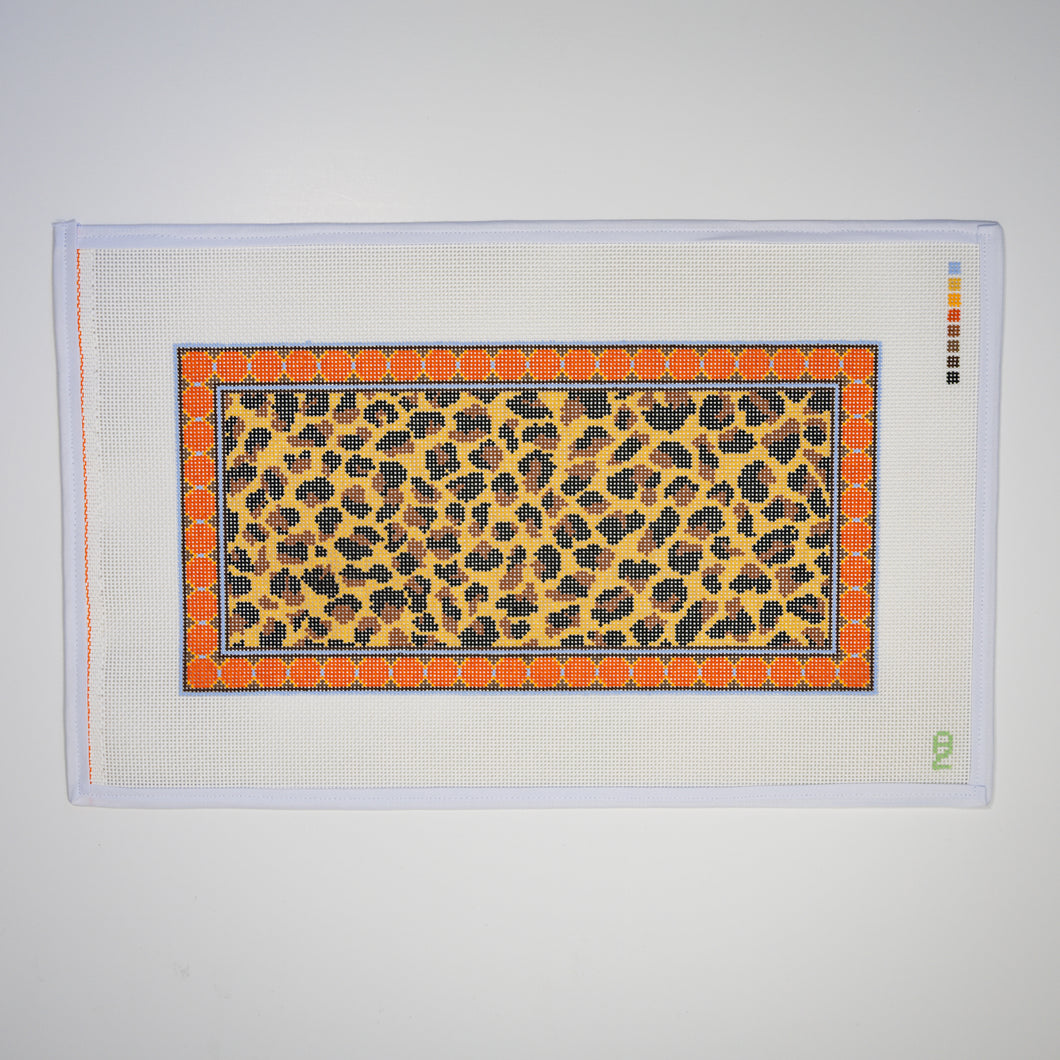 Leopard Lumbar Needlepoint Canvas