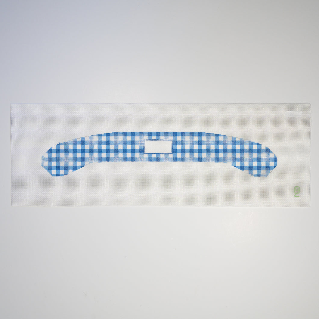 Blue Gingham Hanger Needlepoint Canvas
