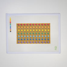 Load image into Gallery viewer, Rainbow Cane Needlepoint Glasses Case
