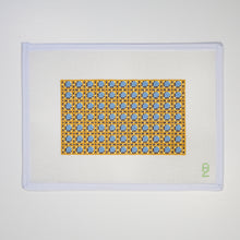 Load image into Gallery viewer, Blue Cane Needlepoint Glasses Case
