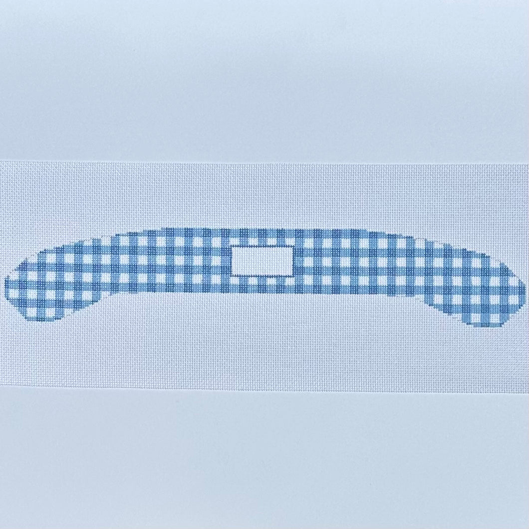 Blue Gingham Hanger Needlepoint Canvas