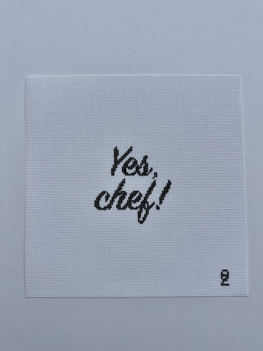 Yes, Chef! Needlepoint Canvas