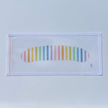 Load image into Gallery viewer, Rainbow Stripe Baby Hanger Needlepoint Canvas - PRE ORDER
