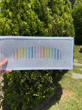 Load image into Gallery viewer, Rainbow Stripe Baby Hanger Needlepoint Canvas - PRE ORDER
