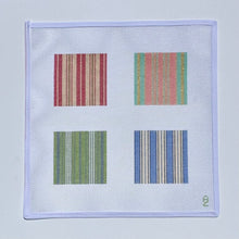 Load image into Gallery viewer, Four Ticking Needlepoint Coasters
