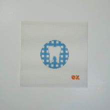 Load image into Gallery viewer, Gingham or Stripe Tooth Needlepoint Ornament
