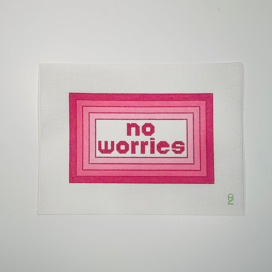 No Worries Needlepoint Canvas