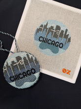 Load image into Gallery viewer, Chicago Retro Travel Needlepoint Ornament
