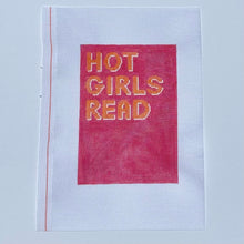 Load image into Gallery viewer, Hot Girls Read Pink Needlepoint Canvas
