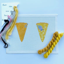 Load image into Gallery viewer, Cheese Scissor Case Needlepoint Canvas
