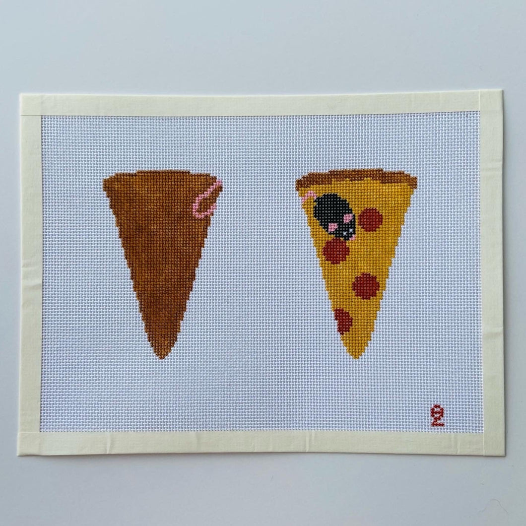 Pizza Rat Scissor Case Needlepoint Canvas