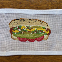 Load image into Gallery viewer, Chicago Hot Dog Needlepoint Canvas
