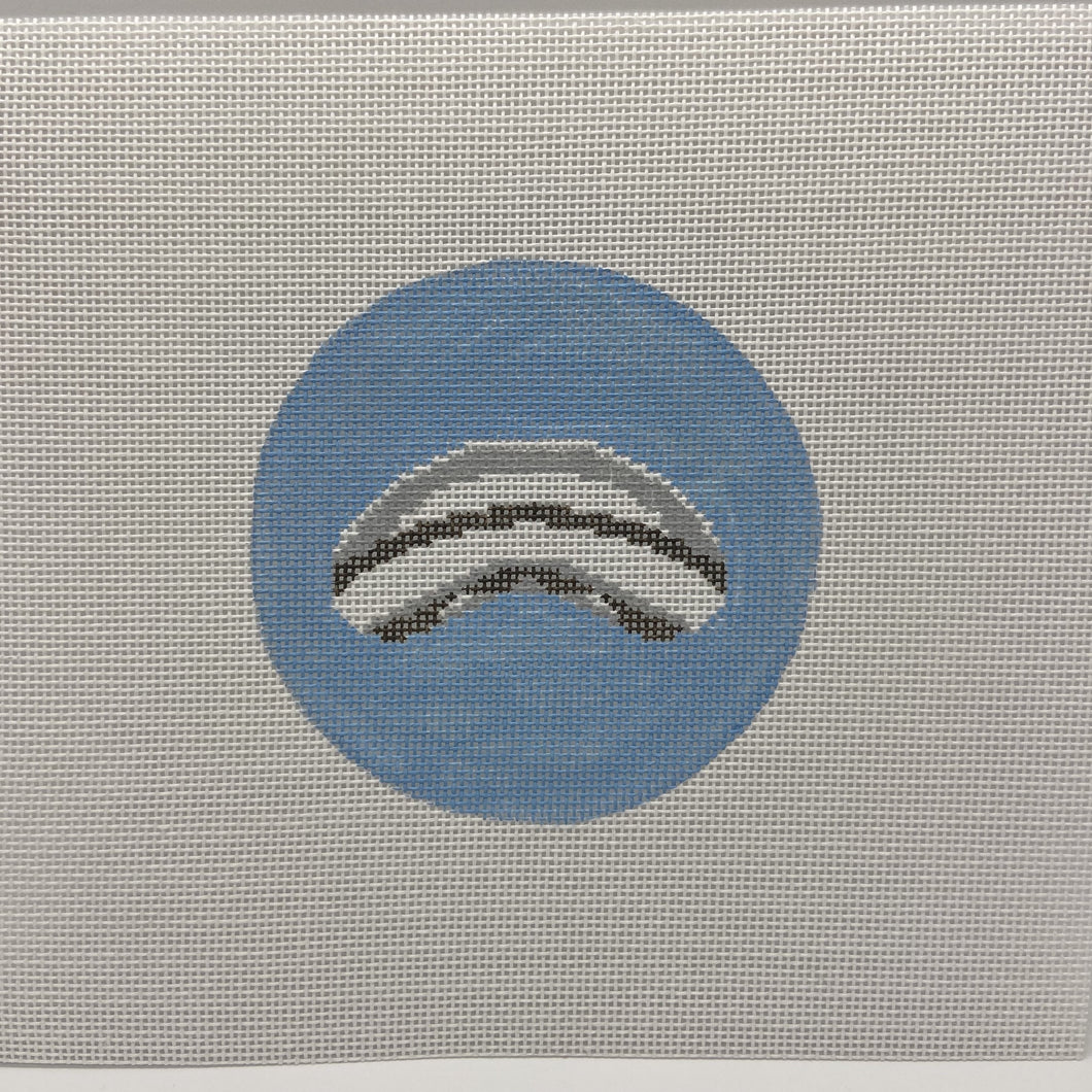 Chicago Mirror Bean Needlepoint Canvas