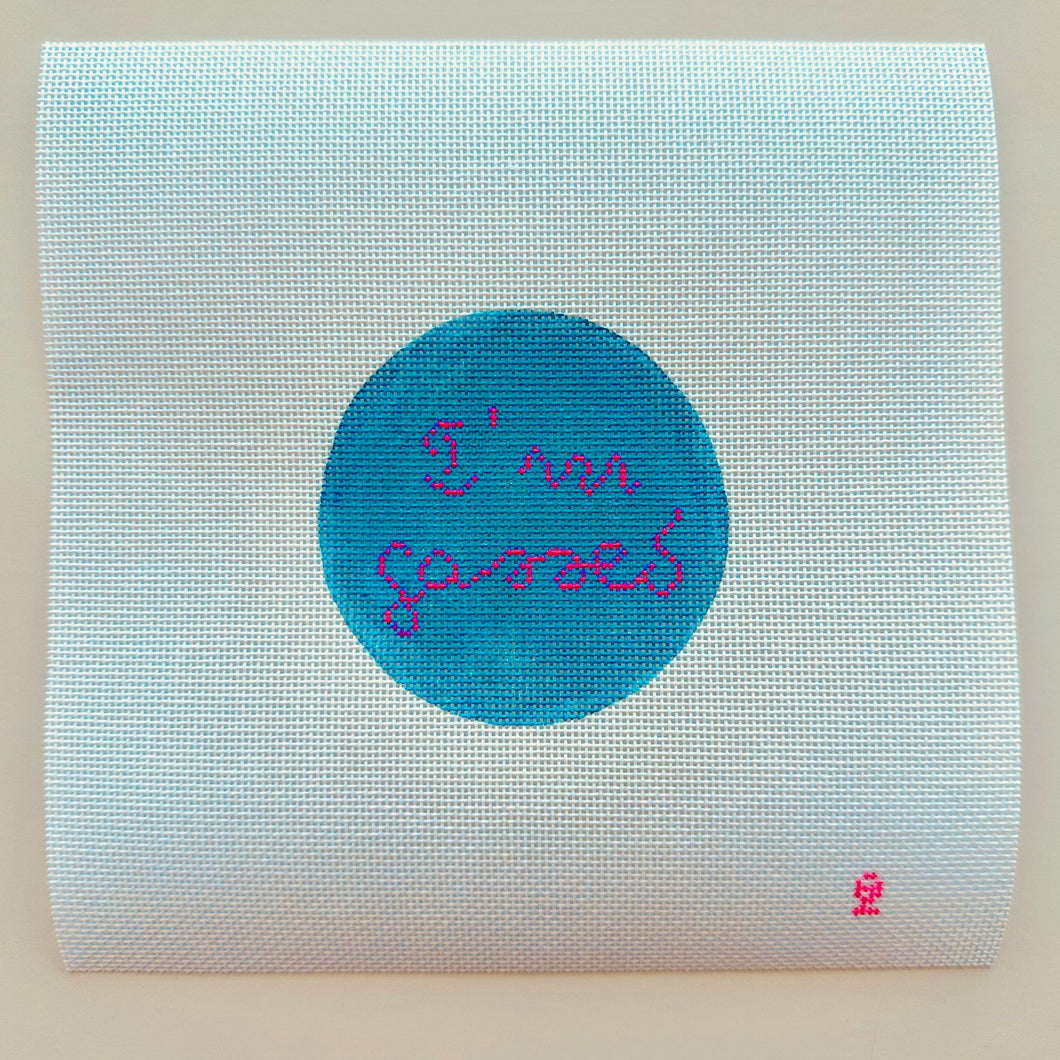 I'm Gassed Love Island Needlepoint Canvas