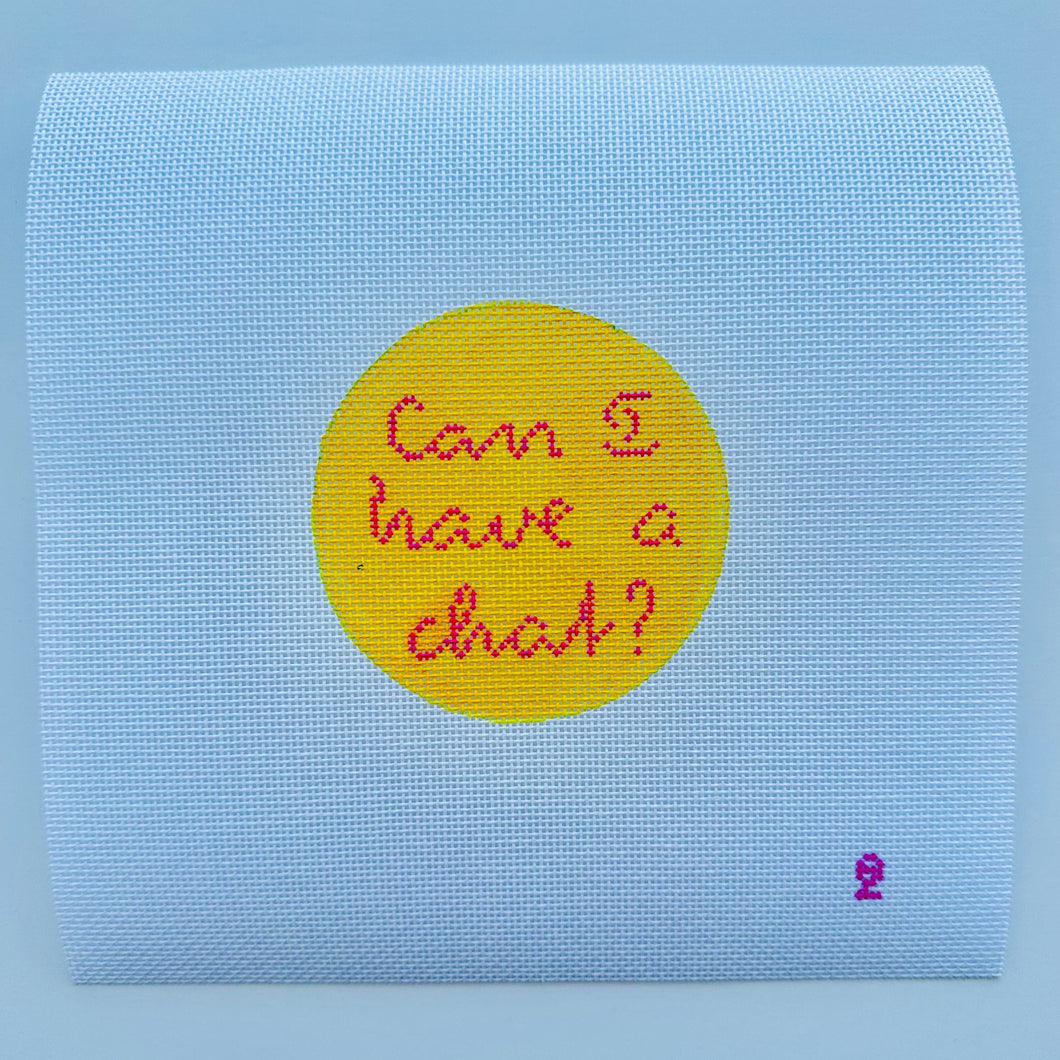 Can I have a chat? Love Island Needlepoint Canvas