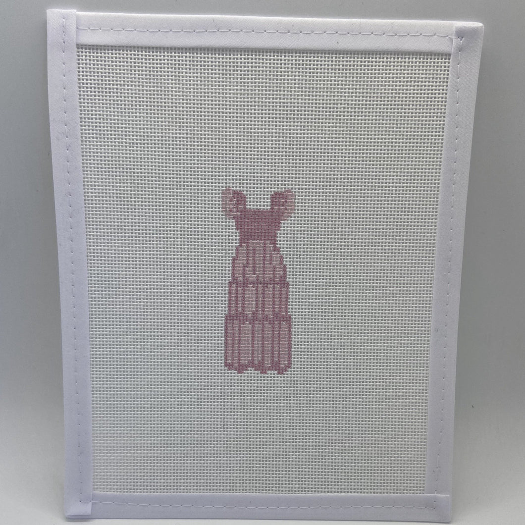 Pink Nap Dress Needlepoint Canvases