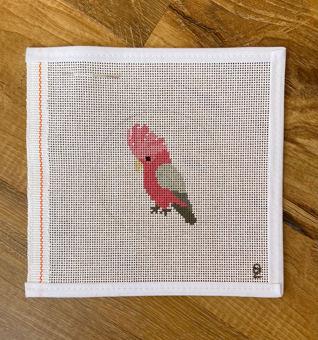 Pink Galah Needlepoint Canvas