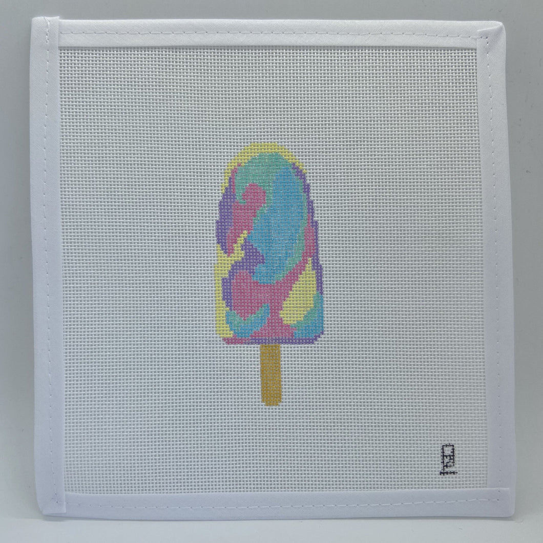Rainbow Paddle Pop Needlepoint Canvas