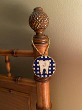 Load image into Gallery viewer, Gingham or Stripe Tooth Needlepoint Ornament
