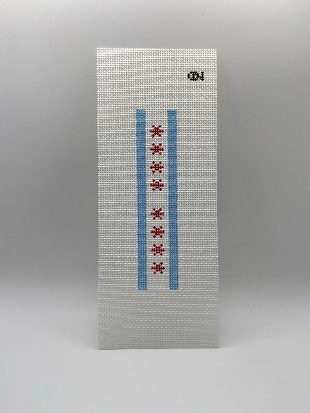 Chicago Flag Fob Needlepoint Canvas