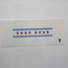 Load image into Gallery viewer, Chicago Flag Fob Needlepoint Canvas
